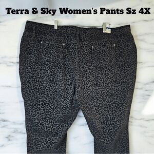 Terra And Sky Women's Jeggings Sz 4x (28-30 Waist)